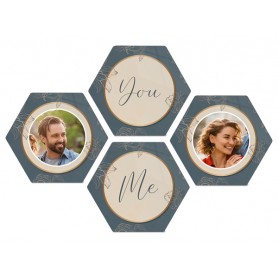 Coasters Hexagon 10x10cm (40 Pack)