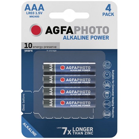 AgfaPhoto Alkaline Power AAA (4 Pack)