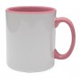 10oz Coloured Inner Durham Mugs Pink (6 Pack)