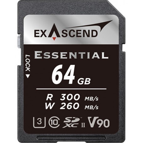 Exascend Essential 64GB SDXC UHS-II V90 W260MB/s