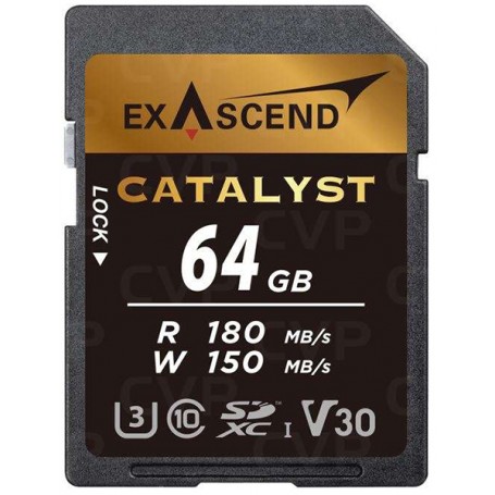 Exascend Catalyst 64GB SDXC UHS-I V30 W150MB/s