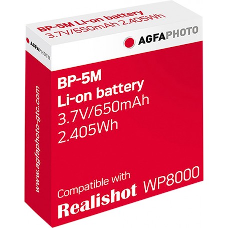 Agfaphoto Lithium-Ion Battery BP-5M for WP8000
