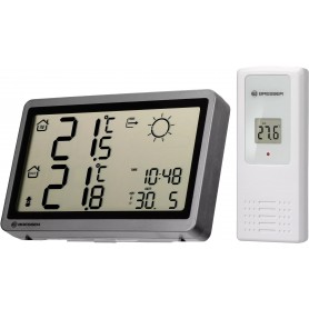 FREE Bresser RC Weather Station Meteo Temp HZ