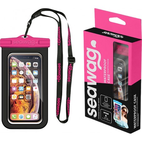 Seawag WaterProof Phone Case 6.8" Black & Pink