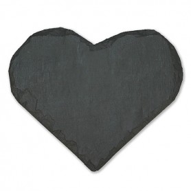 Photo Slate Coaster Heart 14x11.5cm