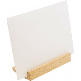 Glass Photo with Wooden Base 20x25cm