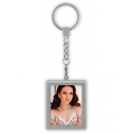 Metal KeyFob Passport Silver