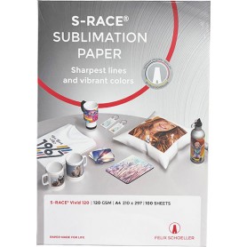 S-Race A4 Dye Sub Paper 120gsm (100 Sheets)