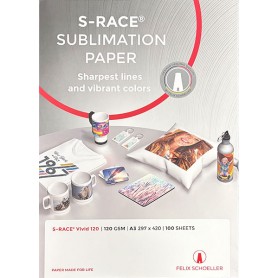 S-Race A3 Dye Sub Paper 120gsm (100 Sheets)