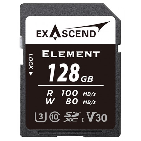 Exascend Element 128GB SDXC UHS-I V30 W80MB/s