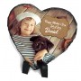 Photo Slate Heart 15x15cm