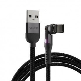 Statik PowerPivot Cable 2m USB-A to C Black