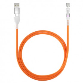 Statik 360 Pro Mag Cable USB-A/-C to3 2m Orange