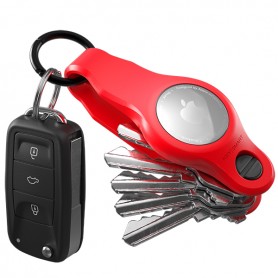 KeySmart V2 Loop Air Flex Key Holder Red