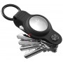 KeySmart Air Vegan Leather Key Holder Black