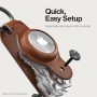 KeySmart Air Leather Key Holder Brown