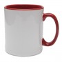10oz Coloured Inner Durham Mugs Red (36 Pack)