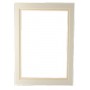 8x10 Mount Double Cream Aperture 6x8