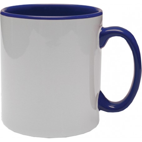 10oz Coloured Inner Durham Mugs Blue (36 Pack)