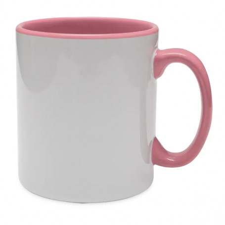 10oz Coloured Inner Durham Mugs Pink (36 Pack)